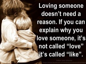 Loving someone