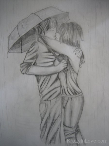 Pencil Image Of Couple