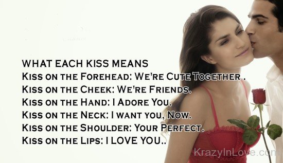 What Each Kiss Means