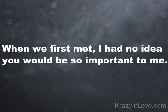 When We First Met