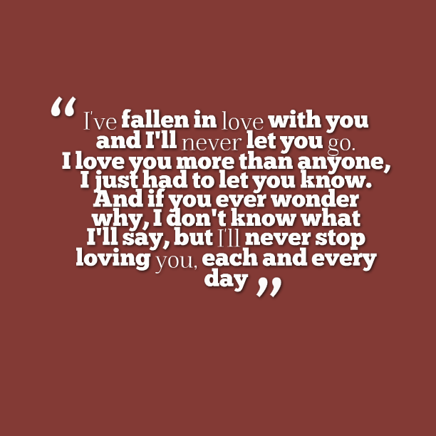 I ve Fallen In Love With You