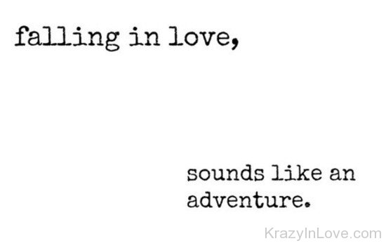 Falling In Love,Sounds Like An Adventure-dcv313