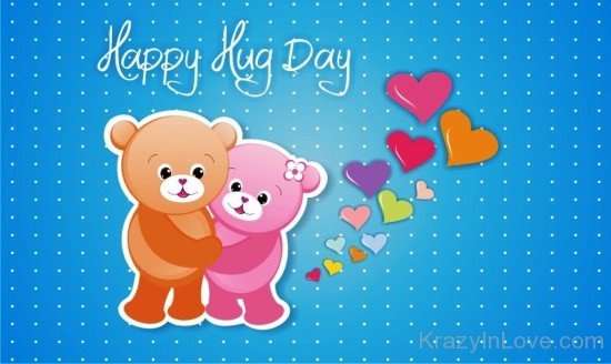 Happy Hug Day Teddies Image-kjh609