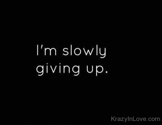 I'm Slowly Giving Up-hnm313