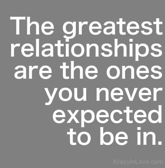 The Greatest Relationships