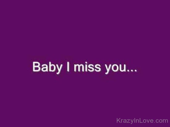 Baby I Miss You-yt601
