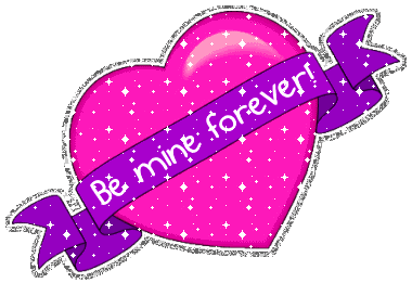 Be Mine Forever Heart Glittering-qw146