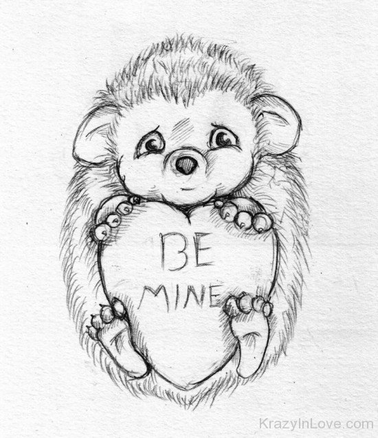 Be Mine Monkey Sketch-qw108