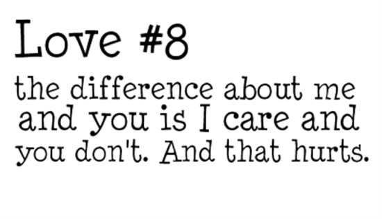 The Difference About Me And You