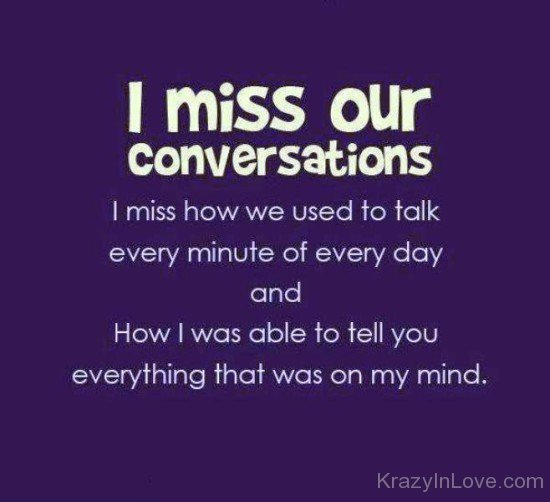 I Miss Our Conversations-gb714