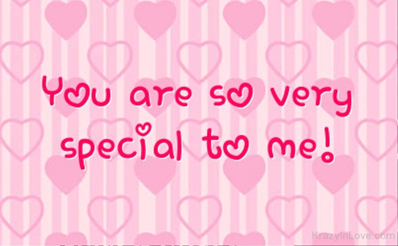 you are very special to me messages