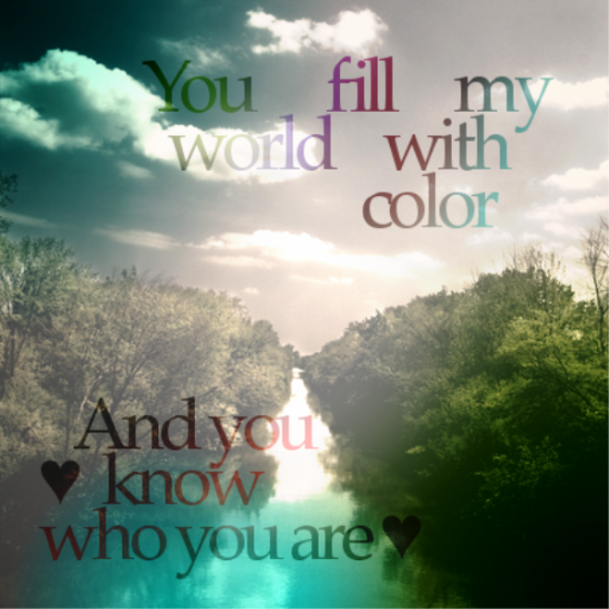 You Fill My World With Color-fv424