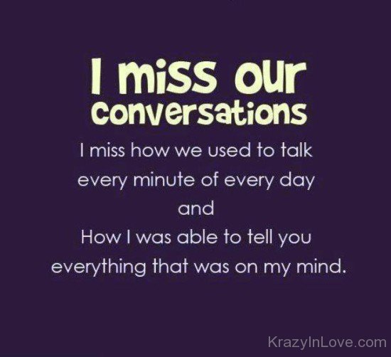 I Miss Our Conversations-vbt509