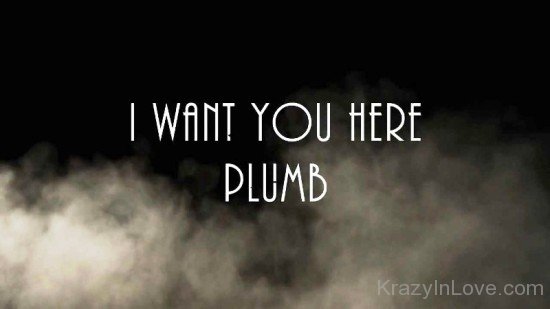 I Want You Here Plumb-tyh620