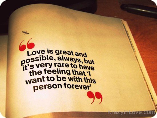 Love Is Great And Possible-ybv936