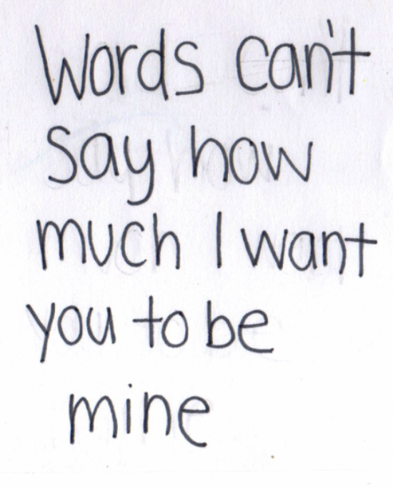 Words Can't Say How Much I Want-yvc253