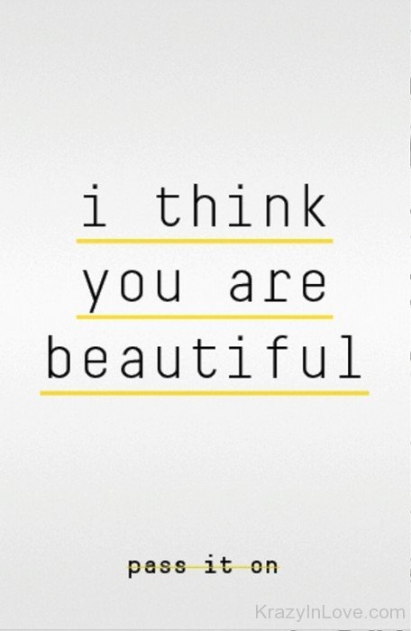 I Think You Are Beautiful-ybe2022