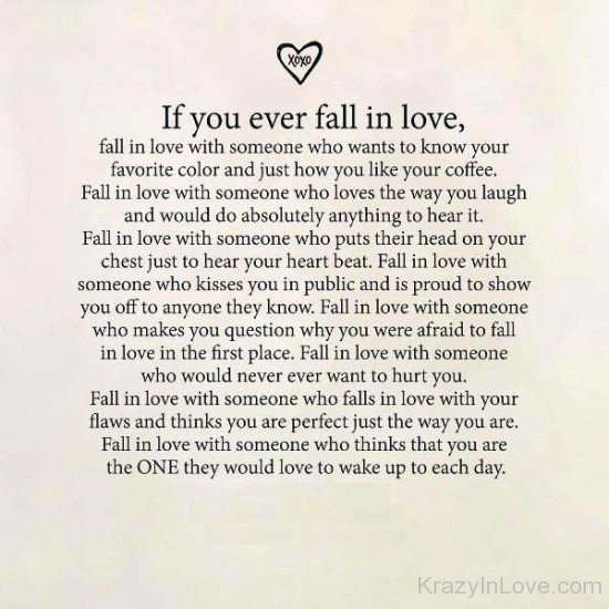 If You Ever Fall In Love