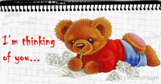 Im Thinking Of You Teddy Image-twq118