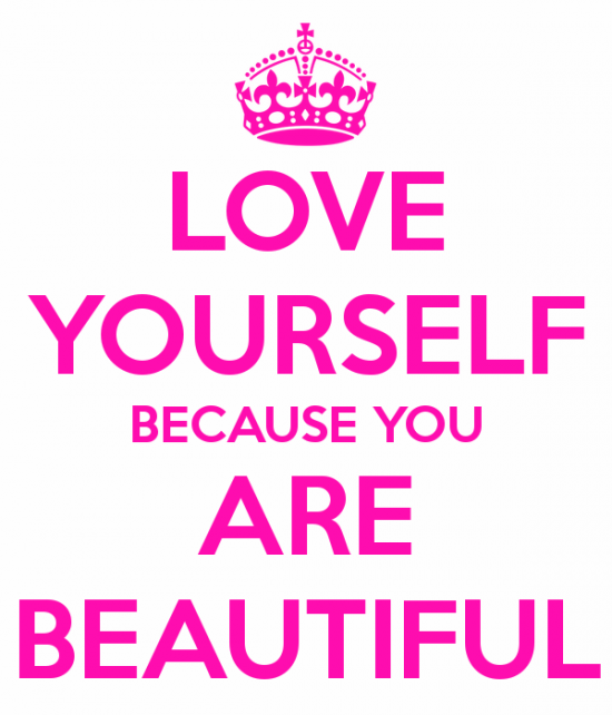 Love Yourself Because You Are Beautiful-ybe2038