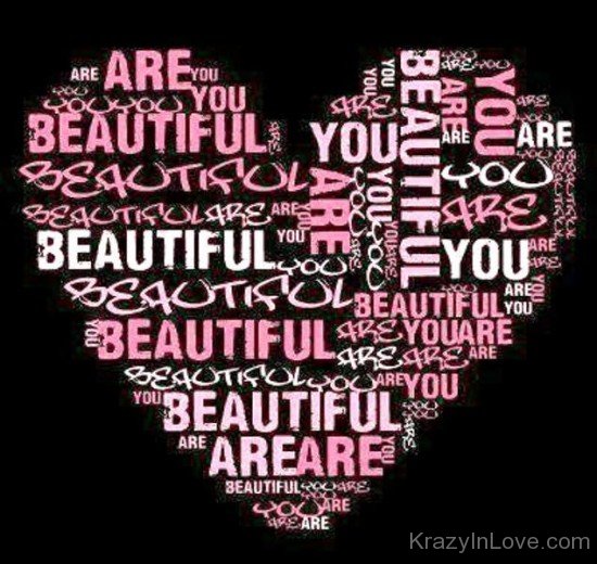 You Are Beautiful Heart Image-ybe2060