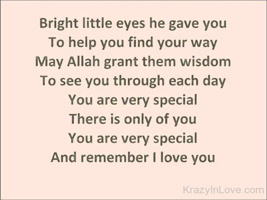 Bright Little Eyes He Gave You To Help You-tds2305