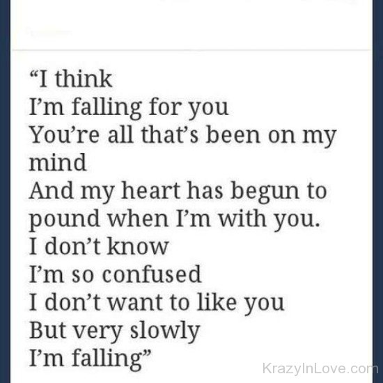 I Think I'm Falling For You-ddg5421