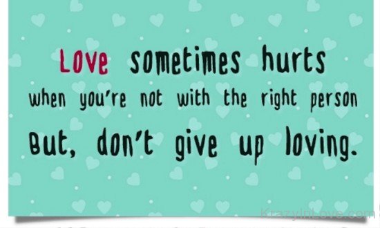 Love Sometimes Hurts-PPY8108