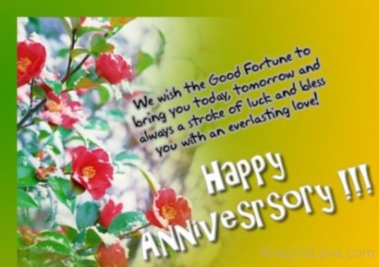 God Bless You - Happy Anniversary kl1044