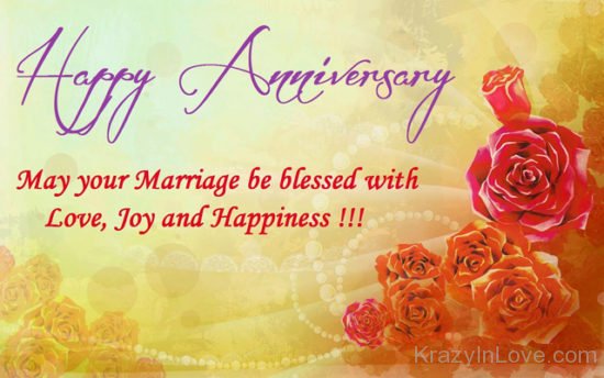 May You Marriage Be Blessed With Love And Joy kl1152